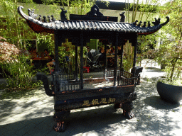 Incense burner in front of Pandasia at the Ouwehands Dierenpark zoo