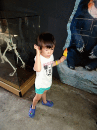 Max with an ice cream at the information center of the Sun Bears at the Ouwehands Dierenpark zoo