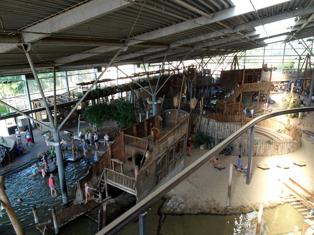 Interior of the RavotAapia building at the Ouwehands Dierenpark zoo, viewed from the highest point