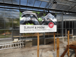 Turtle enclosure at the Urucu building at the Ouwehands Dierenpark zoo, under construction