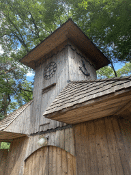 Facade of a house at the Karpatica village at the Ouwehands Dierenpark zoo