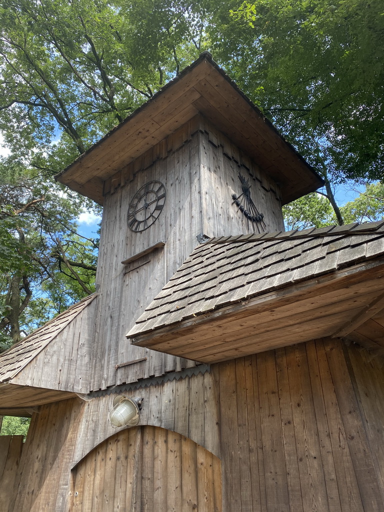 Facade of a house at the Karpatica village at the Ouwehands Dierenpark zoo