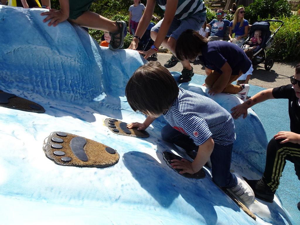 Max at the Iceberg playground at the Ouwehands Dierenpark zoo