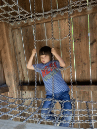 Max at the Elephant playground at the Ouwehands Dierenpark zoo