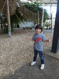 Max at the RavotAapia building at the Ouwehands Dierenpark zoo