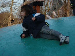 Max on the trampoline at the Ouwehands Dierenpark zoo