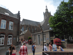 The Pastoorswal street, the Grotekerkstraat street and the Saint Christopher Cathedral