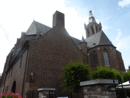 The northeast side of the Saint Christopher Cathedral, viewed from the Grotekerkstraat street