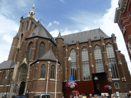 The southeast side of the Saint Christopher Cathedral, viewed from the Grotekerkstraat street