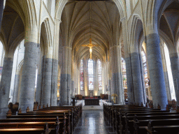 Nave, apse and altar of the Saint Christopher Cathedral