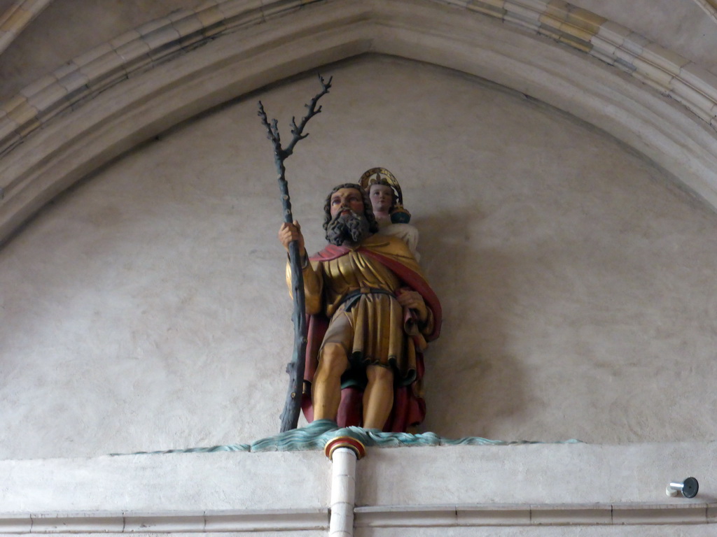 Statue at the south transept of the Saint Christopher Cathedral