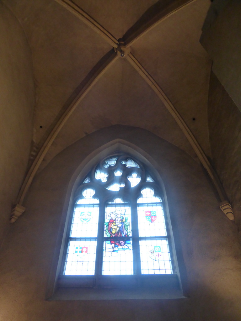 Stained glass window at the northwest side of the Saint Christopher Cathedral