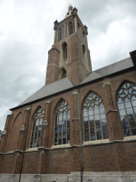 The southwest side of the Saint Christopher Cathedral, viewed from the Grotekerkstraat street