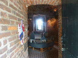 Entrance and scale model at the Cattentoren tower
