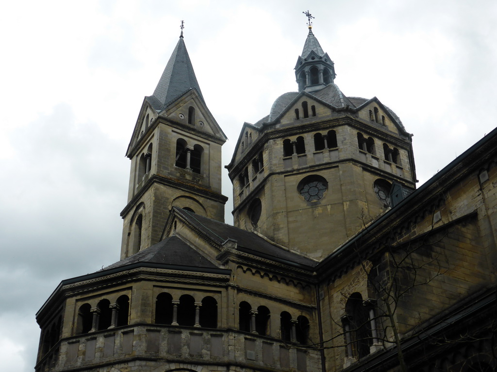 Eastern towers of the Munsterkerk church, viewed from the Munsterplein square