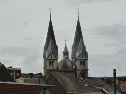 Towers of the Munsterkerk church, viewed from the Veldstraat street