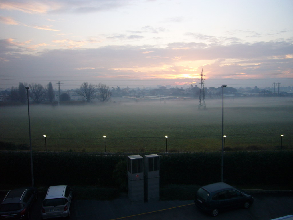 View from the window of our room in the hotel `Hotel Eurostars Roma Congress`