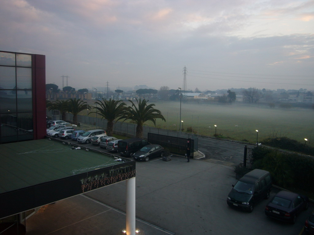 View from the window of our room in the hotel `Hotel Eurostars Roma Congress`