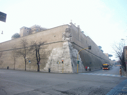 Corner of the wall around Vatican City