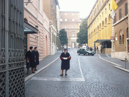 Papal Swiss Guards at one of the entrances of the Vatican