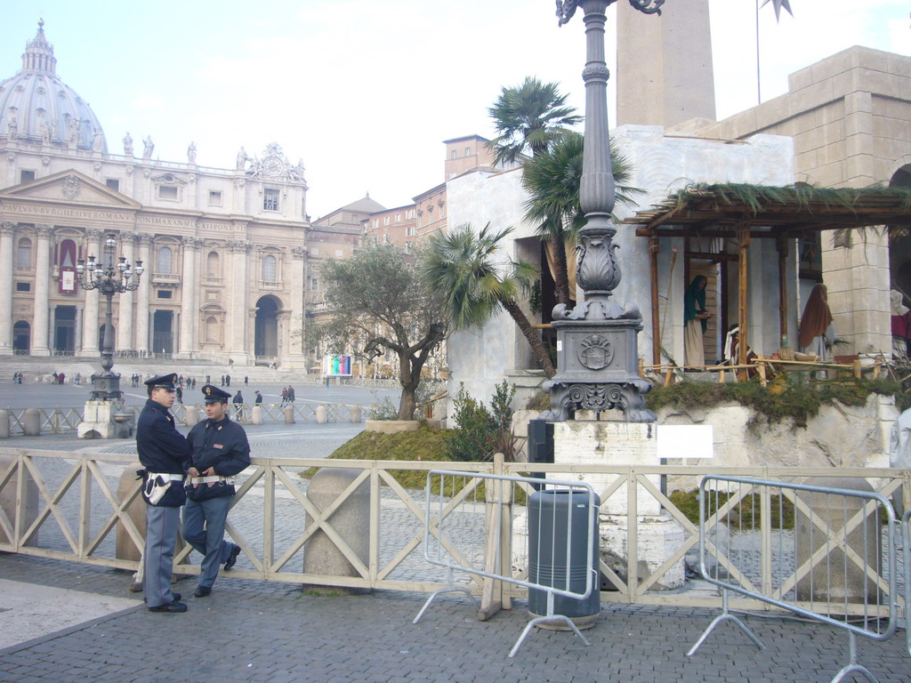 Saint Peter`s Square with St. Peter`s Basilica and the Nativity of Jesus