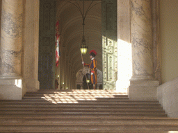Papal Swiss Guard at one of the entrances of the Vatican