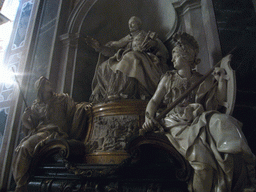 The Monument of Pope Innocent XI, inside St. Peter`s Basilica