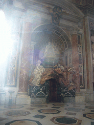 The Monument to Pope Alexander VII, inside St. Peter`s Basilica