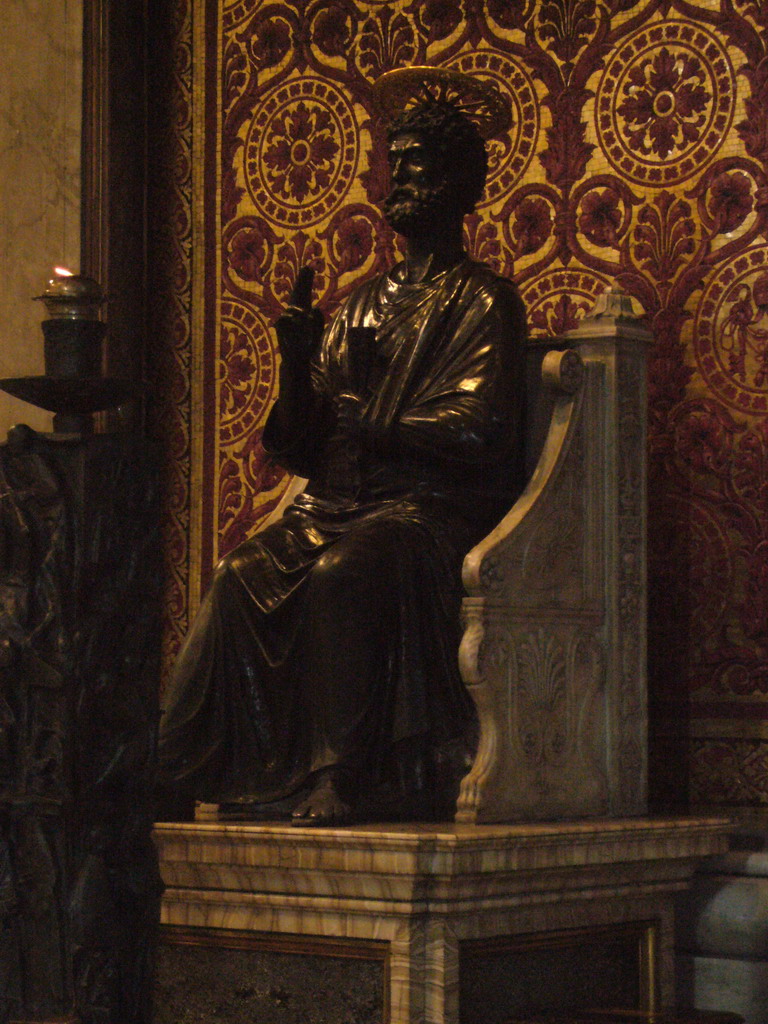 The Statue of St. Peter, inside St. Peter`s Basilica