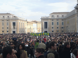 Saint Peter`s Square, right after the Christmas celebrations