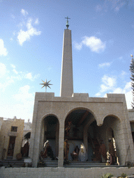 The Vatican Obelisk and the Nativity of Jesus, at Saint Peter`s Square, right after the Christmas celebrations