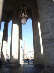 The south gallery and the Vatican Obelisk