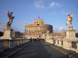 The Ponte Sant`Angelo bridge (with eight statues) and the Castel Sant`Angelo