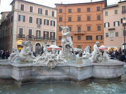 The Fountain of Neptune (Fontana del Nettuno) at the Piazza Navona