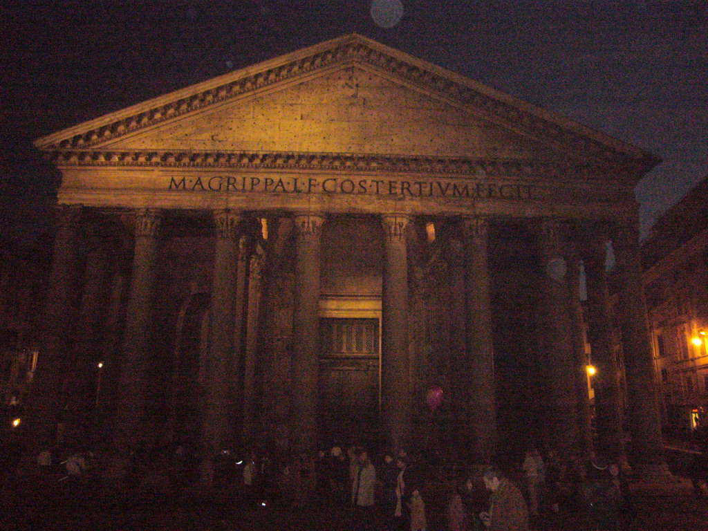 The Pantheon, by night