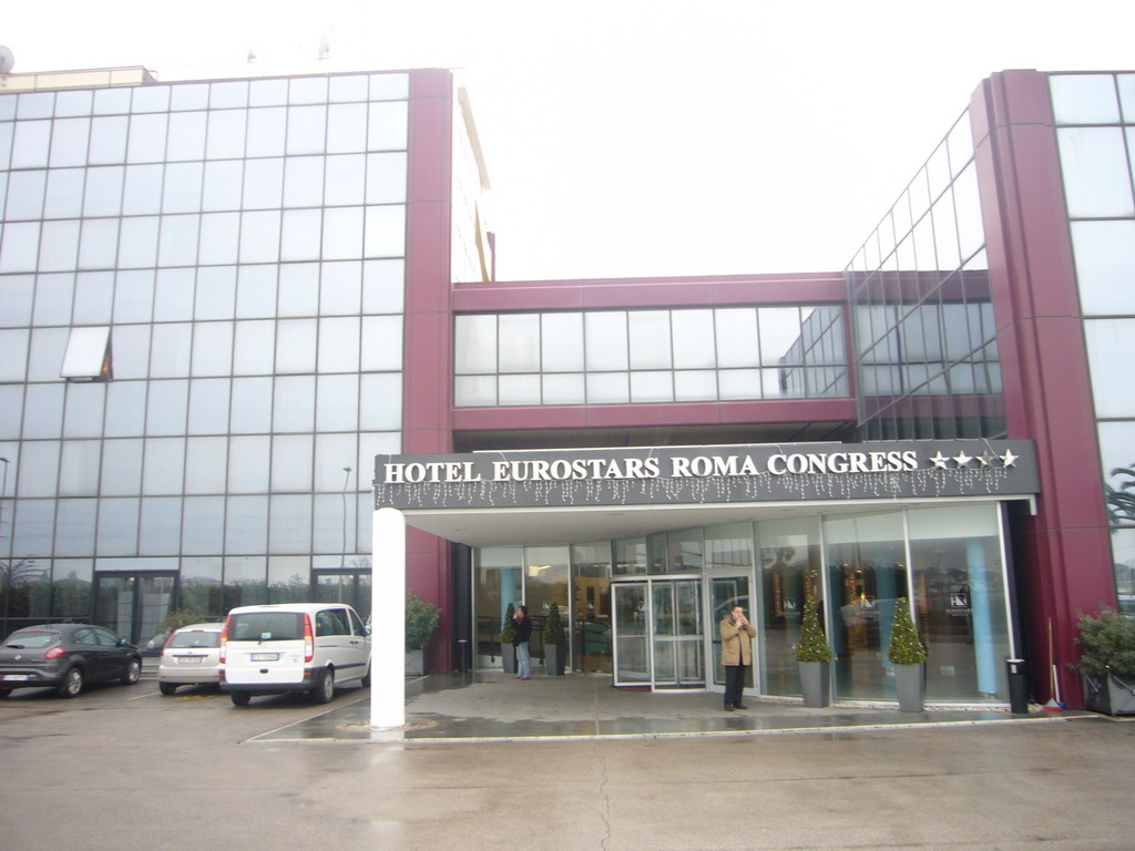The front of our hotel `Hotel Eurostars Roma Congress`