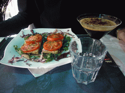 Lunch and coffee in a restaurant near the Colosseum