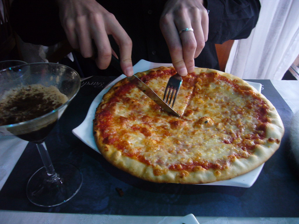 Lunch and coffee in a restaurant near the Colosseum