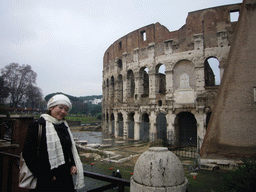 Miaomiao at the east side of the Colosseum