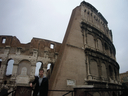 Tim at the east side of the Colosseum