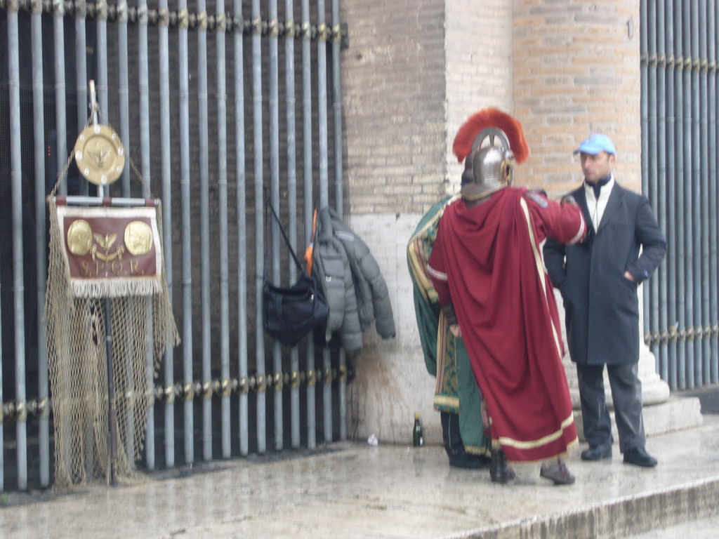 Roman actors at the Colosseum