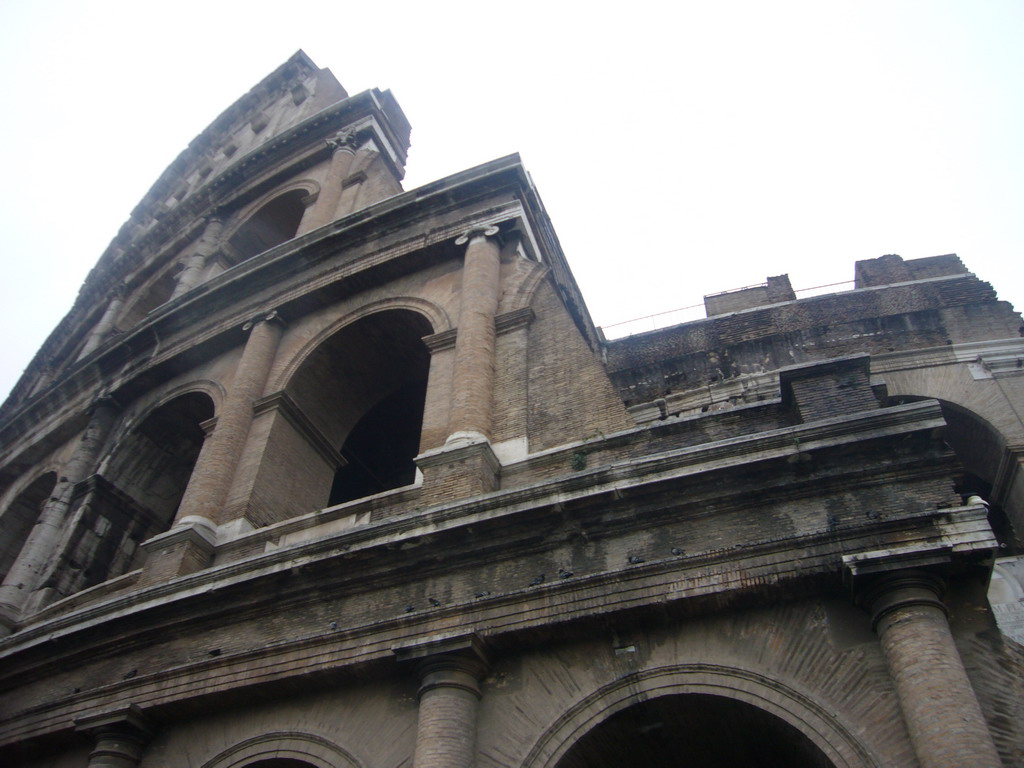 The west side of the Colosseum