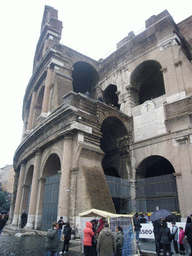 The west side of the Colosseum
