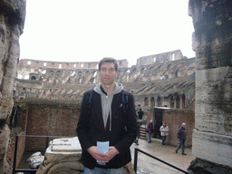 Tim at level 1 of the Colosseum