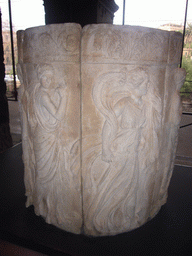 Part of a column, in the museum at level 1 of the Colosseum