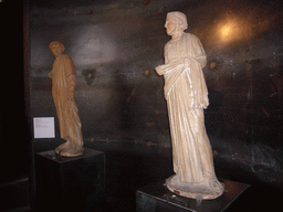 Statues, in the museum at level 1 of the Colosseum
