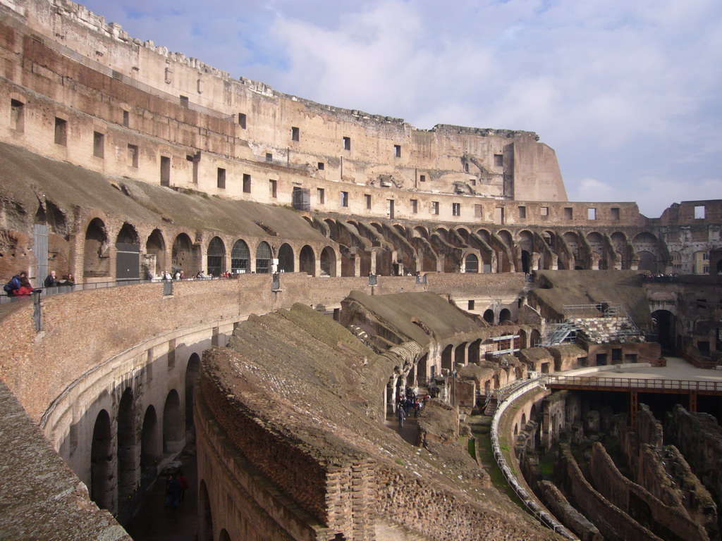 View from level 1 of the Colosseum