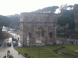 The Arch of Constantine, viewed from level 1 of the Colosseum