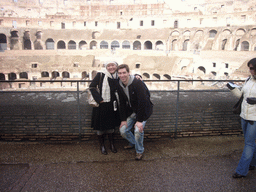 Tim and Miaomiao at level 1 of the Colosseum