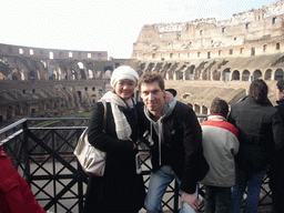 Tim and Miaomiao at level 1 of the Colosseum